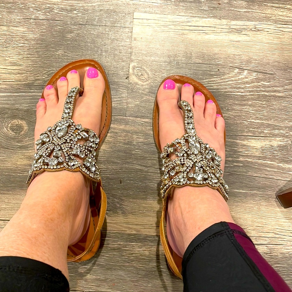 Gianni Bini Adorra Jeweled Chic Sandals